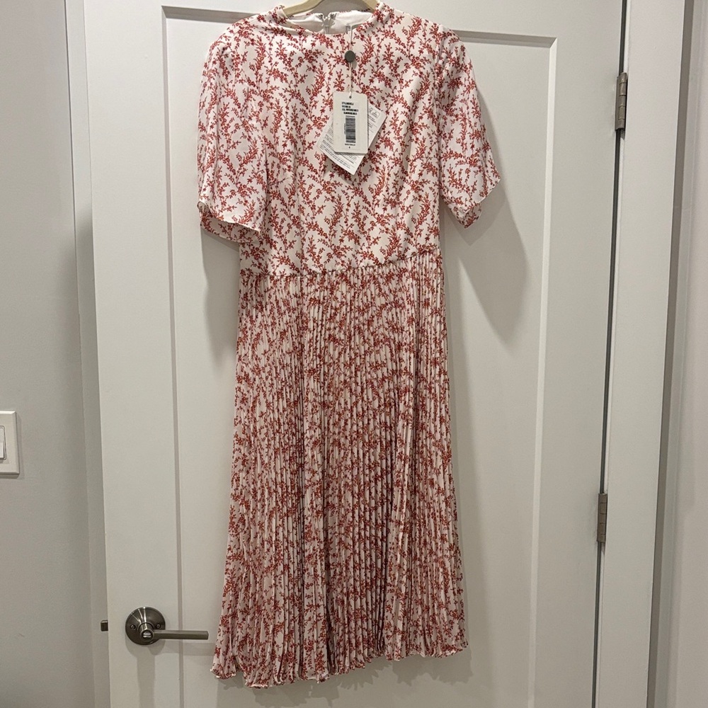 NWT Mikael Aghal Sz 4 Crepe de Chine Dress